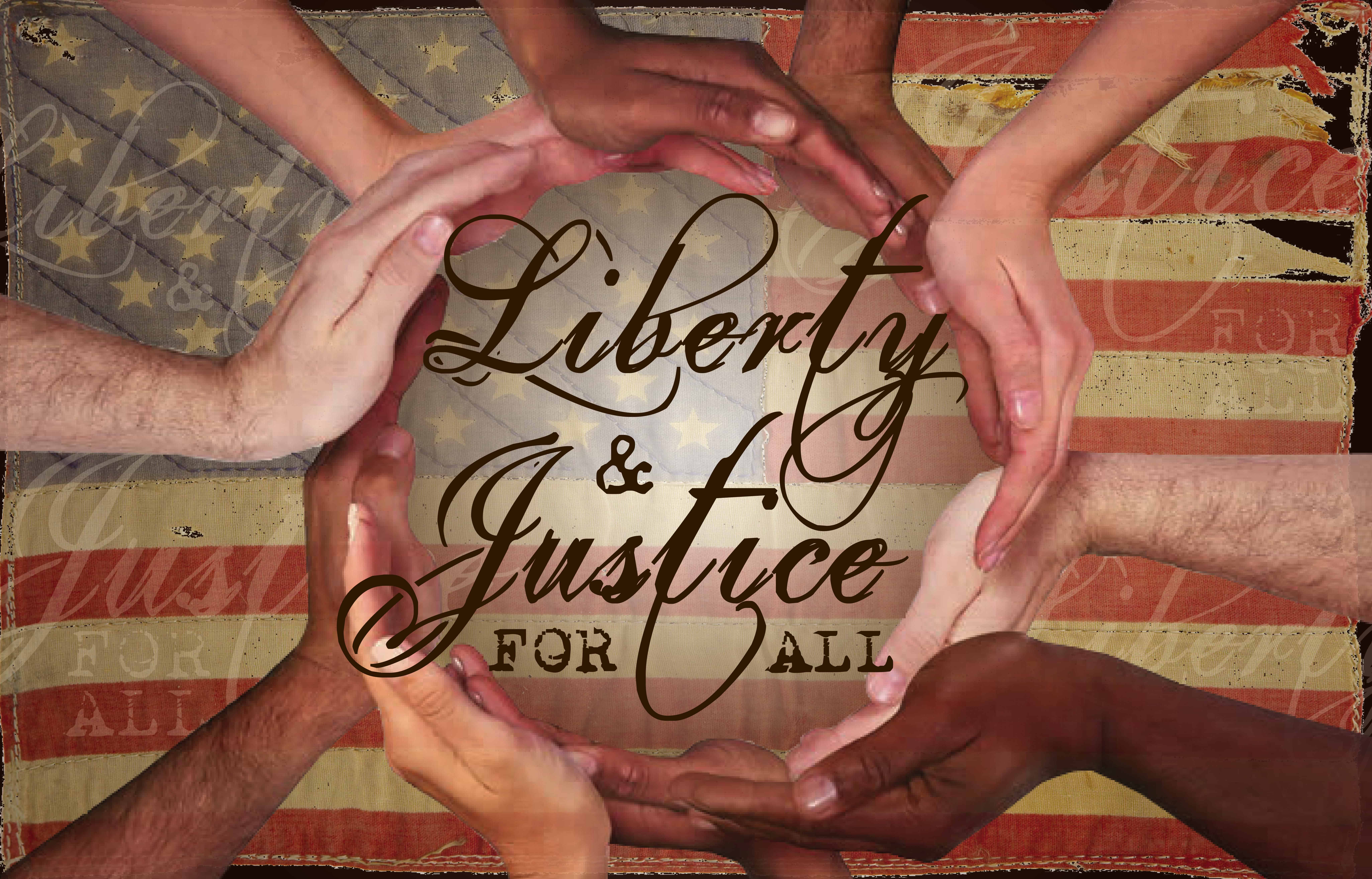 Liberty &amp; Justice for All - main graphic